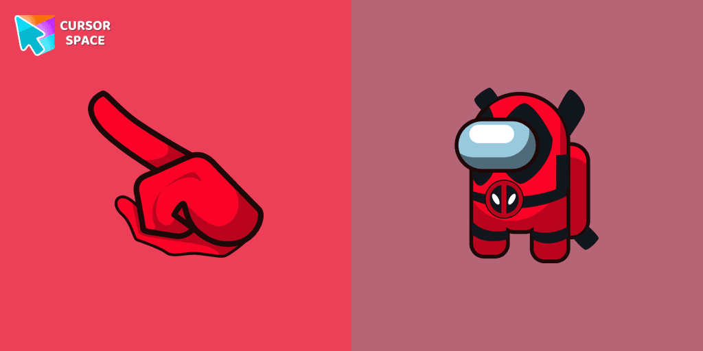 Among Us Deadpool Character cursor cursor pack